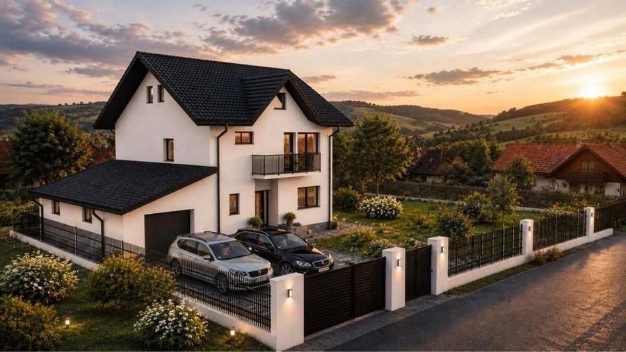 Casă individuală cu 4 camere cu Teren 720 Mp în Moara