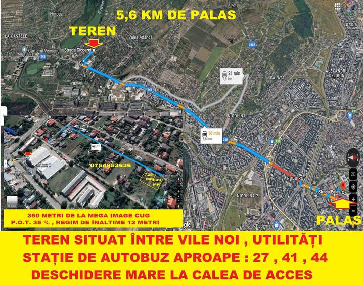 Teren Construcții intravilan de 1500 mp, în Cug