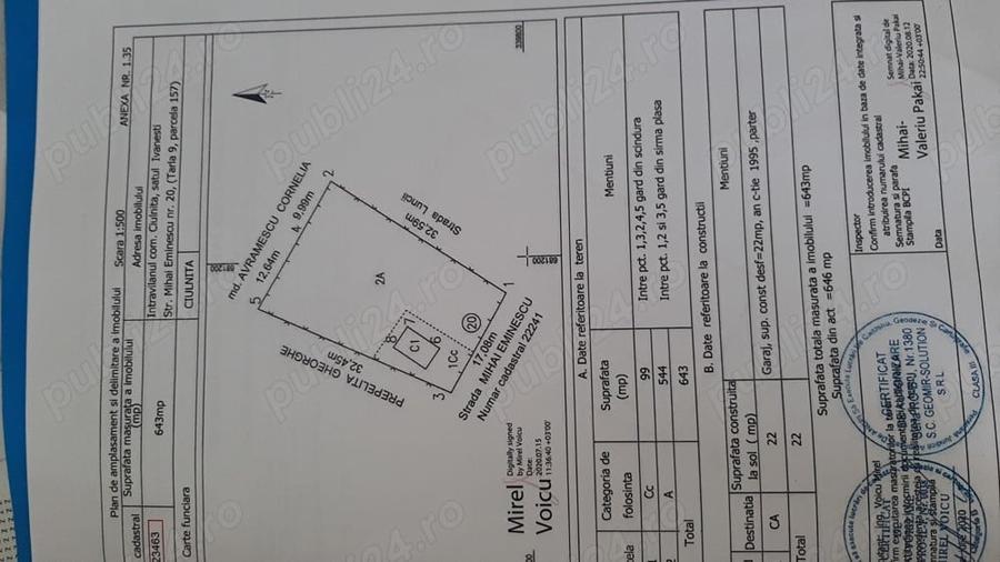 Teren de 646 mp, în Ivănești