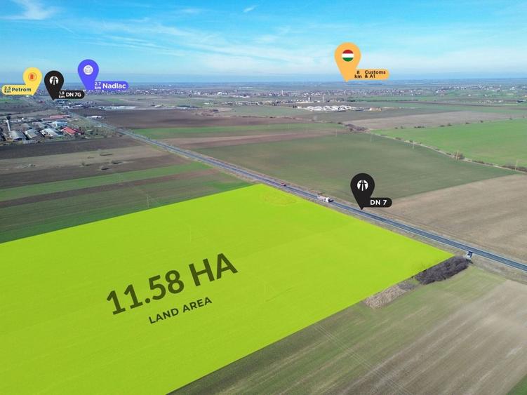 Teren agricol extravilan de 115800 mp, în Șeitin