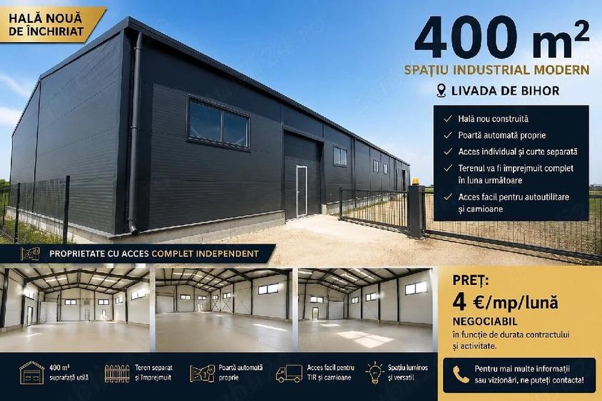 Spațiu comercial, de 400 mp, în Livada de Bihor