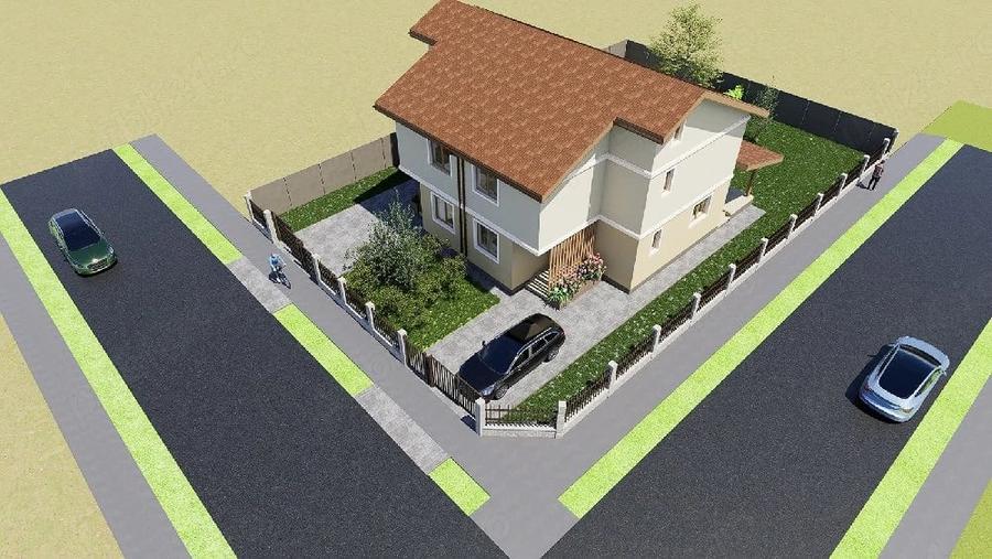 Casă cu 7 camere cu Teren 294 Mp în Ghiroda