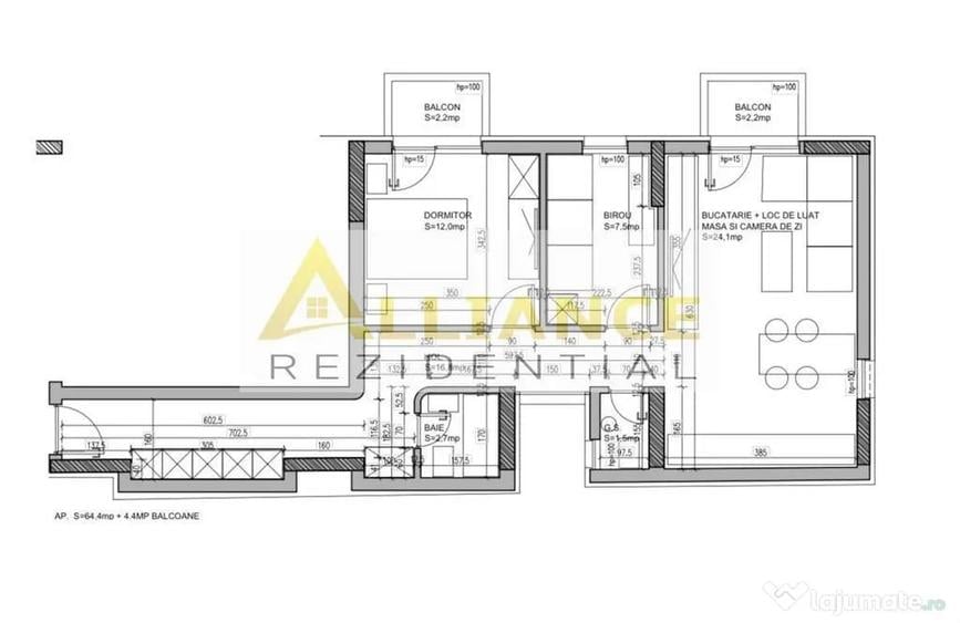 Apartament cu 3 camere decomandat în Apărătorii Patriei