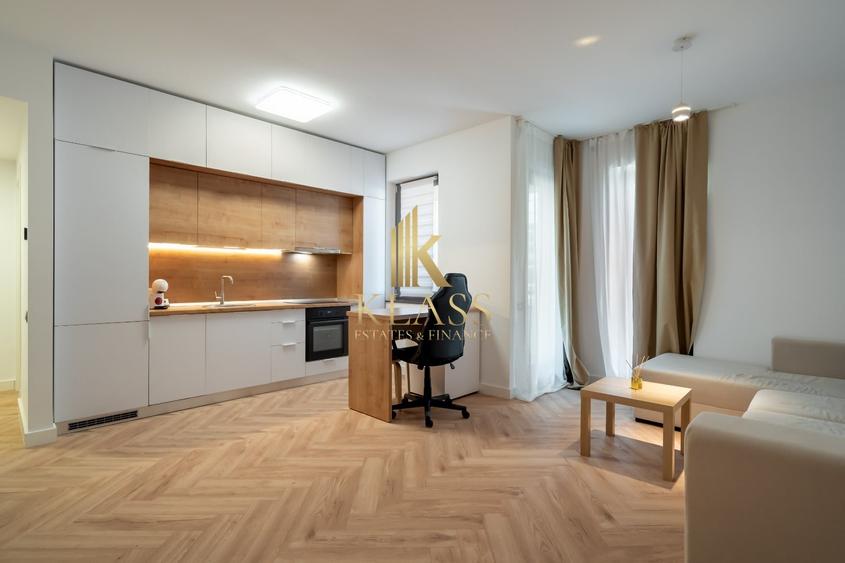 Apartament cu 2 camere semidecomandat, mobilat în Pipera