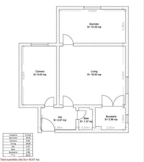 Apartament cu 3 camere în Țiglari