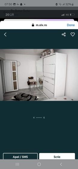 Apartament cu 3 camere semidecomandat în Vlădeni