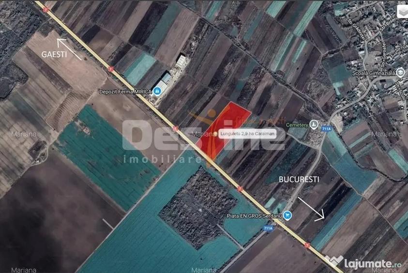 Teren intravilan, 5 loturi compacte in St de 28.331, Lunguletu, DB - Lunguletu (Dambovita) - 1