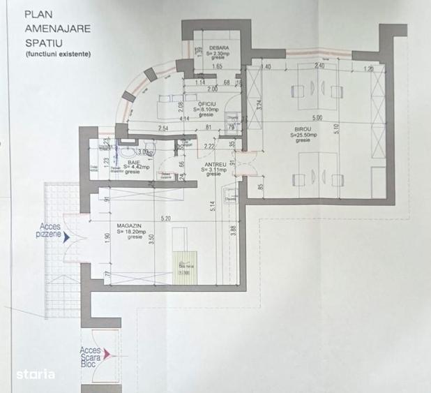 Spațiu comercial, de 62 mp, în Mărăști