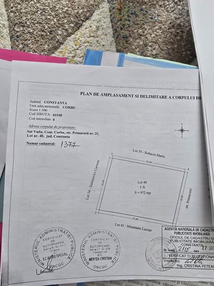 Teren de 975 mp, în Vadu