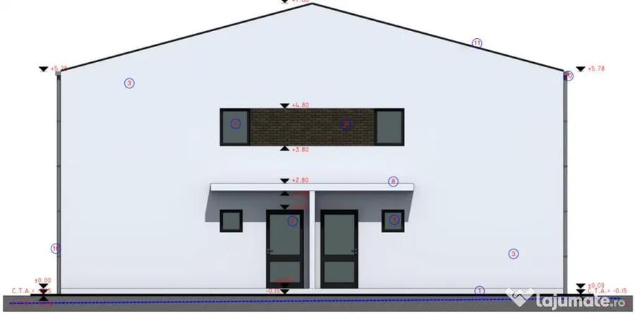 Casă cu 4 camere cu Teren 454 Mp în Chinteni