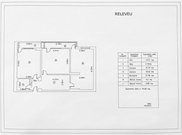 Apartament cu 2 camere decomandat, mobilat în Burdujeni