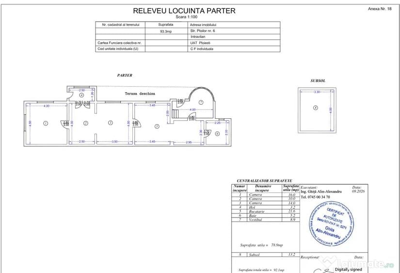 Casă cu 3 camere în Lupeni