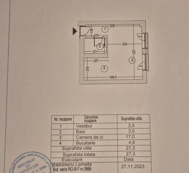 Garsonieră decomandată în Tineretului
