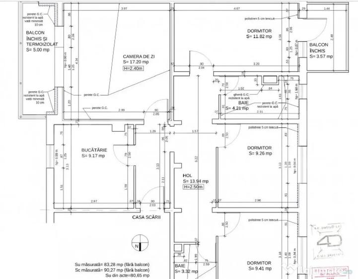 Apartament cu 4 camere decomandat în Dâmbovița