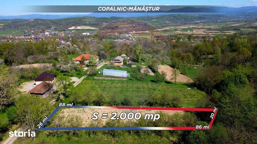 Teren de 2000 mp, în Copalnic