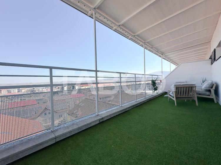 Penthouse cu 5 camere semidecomandat, mobilat în Bună Ziua