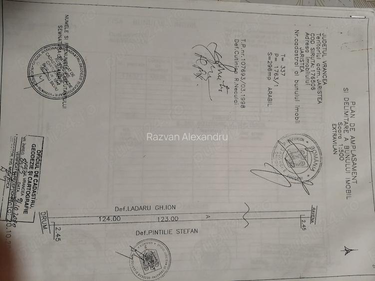 Vanzare casa curte sat Padureni com Jaristea Foc?ani