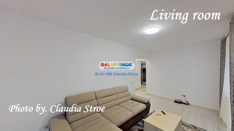 Apartament cu 2 camere semidecomandat, mobilat în Militari