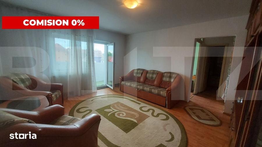 Apartament cu 3 camere semidecomandat în Central