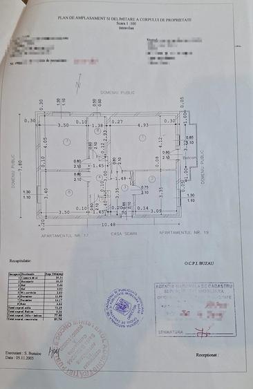 Apartament cu 3 camere decomandat în Nord