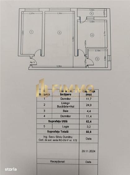 Apartament cu 3 camere decomandat în Ipotești