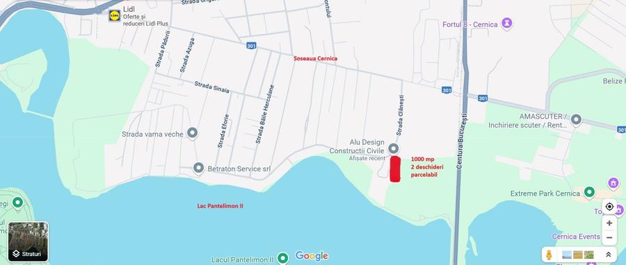 Teren Construcții intravilan de 1000 mp, în Sud