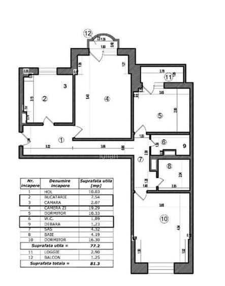 Apartament cu 3 camere decomandat, mobilat în Tineretului