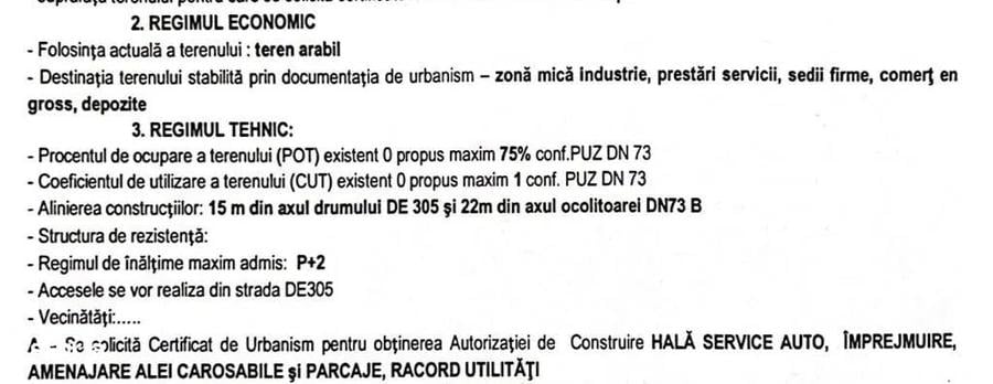 Teren Construcții intravilan de 2483 mp, în Nord-Vest