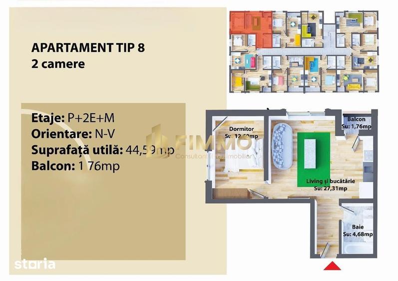 Apartament La Cheie | 46 mp | Lisaura | ID:1632 - 4
