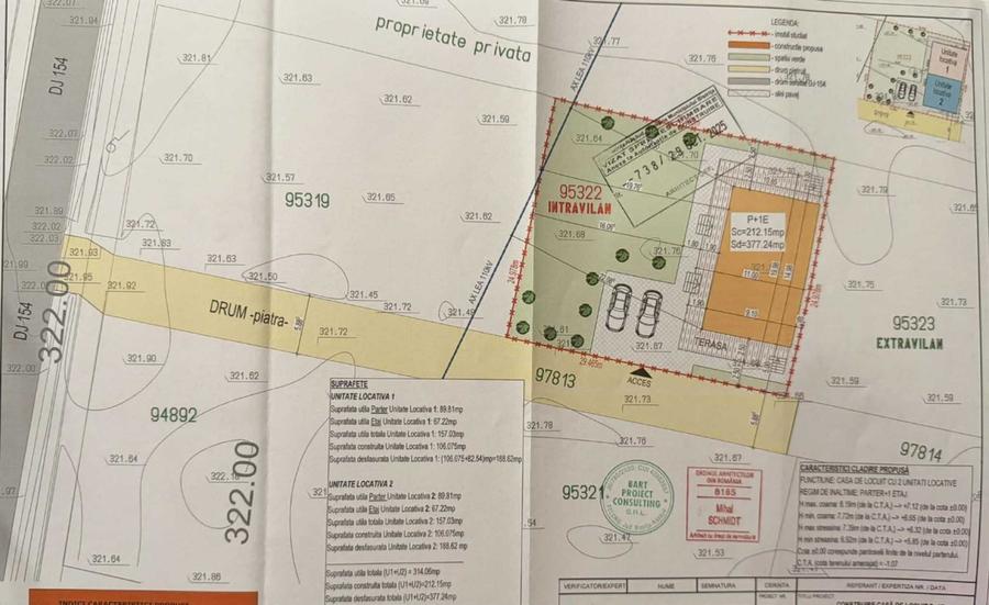 Teren intravilan cu proiect casa duplex - 7