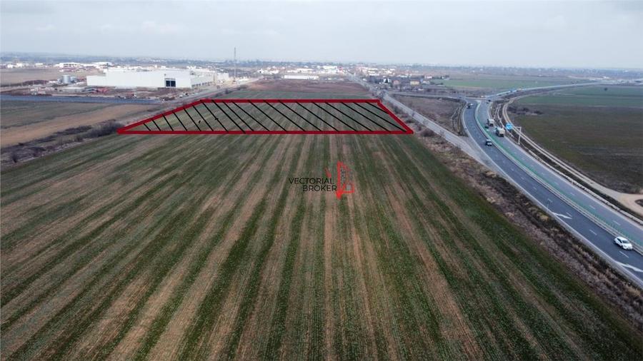 Teren intravilan cu deschidere generoasa la DN6,  Mihailesti, Giurgiu - 1