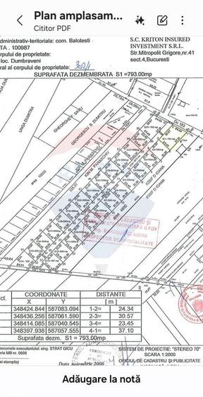 Teren Balotesti Dumbraveni 16.700 mp /8350 mp /loturi 500 mp - 3