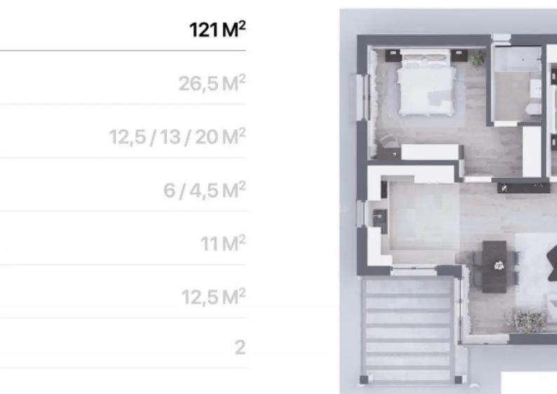 Casa complex -Corbeanca-Tamasi- 4 camere - 2 bai - 121mp - 4 - 1