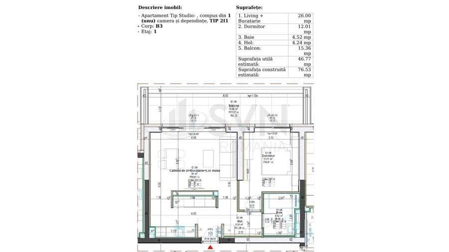 REA1027085 Studio Dublu IResidence Pipera Plaza I Cesiune - 10