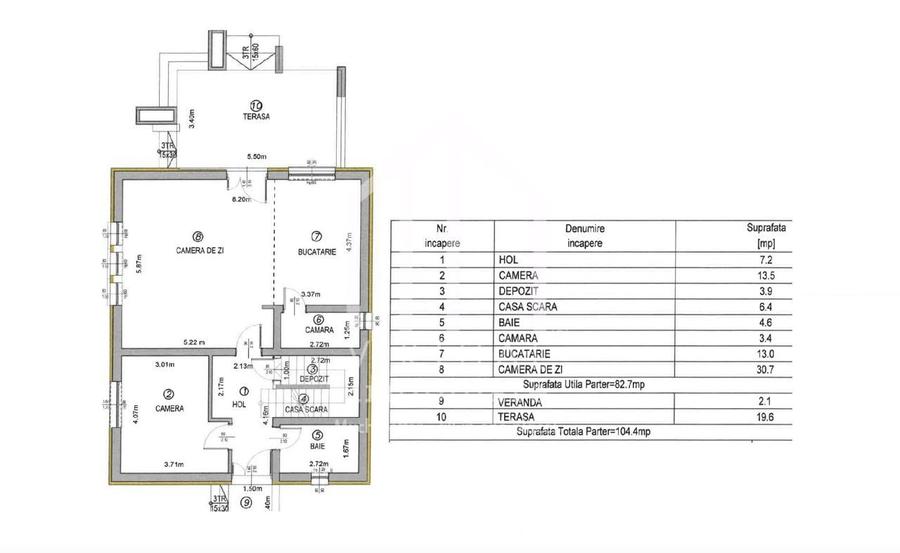 Casa individuala cu 5 camere, 163mp utili+pod 45mp, teren 498mp, Daia - 8