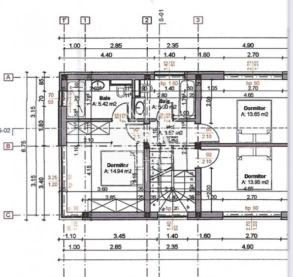 CASA DUPLEX CU CF DE VANZARE IN MANASTUR | ZONA CAMPULUI | SEMIFINISAT - 3