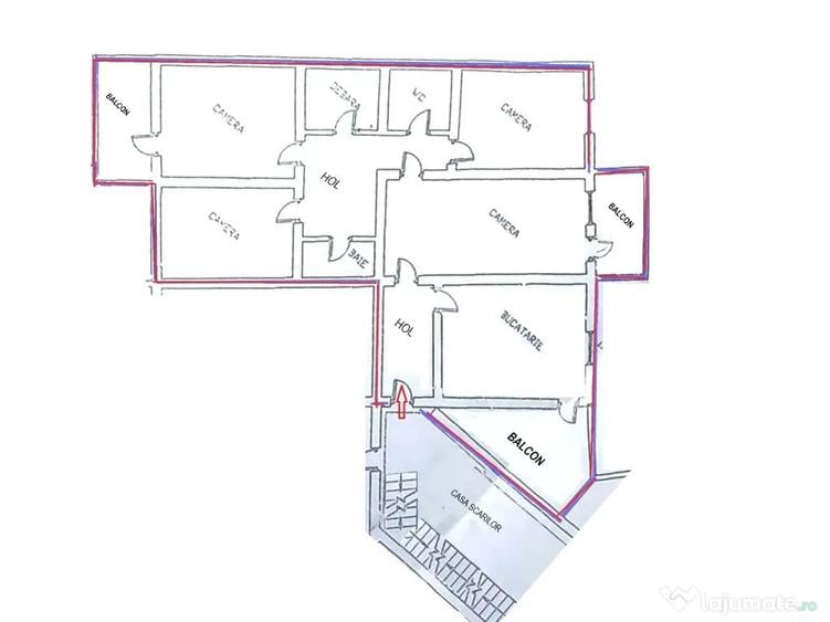 Proprietar - vand apartament 4 camere ultracentral Str. Uzinei - Gara Sibiu - 3