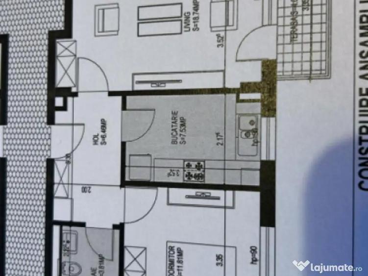 Apartament cu 2 camere mobilat utilat, cu loc de parcare par - 11