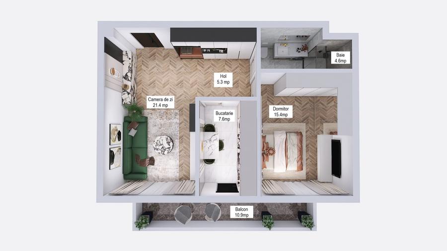 Dezvoltator, Tomis Plus, Palazu Mare, Elvila Apartamente 2,3 si 4 camere - 8