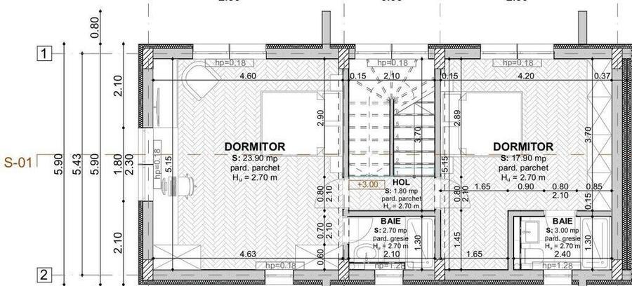 Vila 5cam-indiv la calcan-perete propriu/centru Popesti L... - 5
