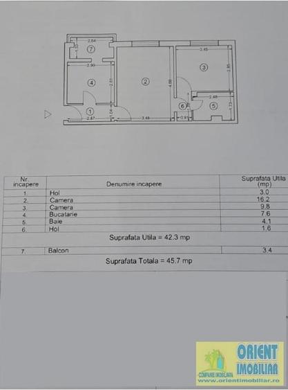 Inel 1, Eden, 2 camere, gaze, etaj 3, vanzari Constanta - 5