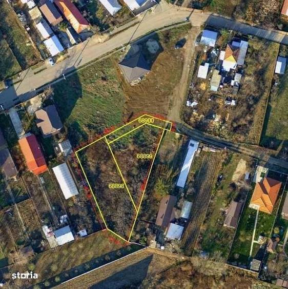 Teren Buftea, intre case, cu toate utilitatile, acces drum asfaltat - 2