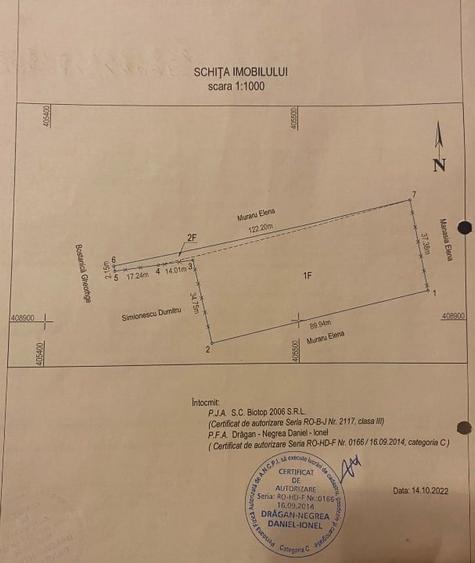 Teren intravilan de 3547 mp, în Polovragi