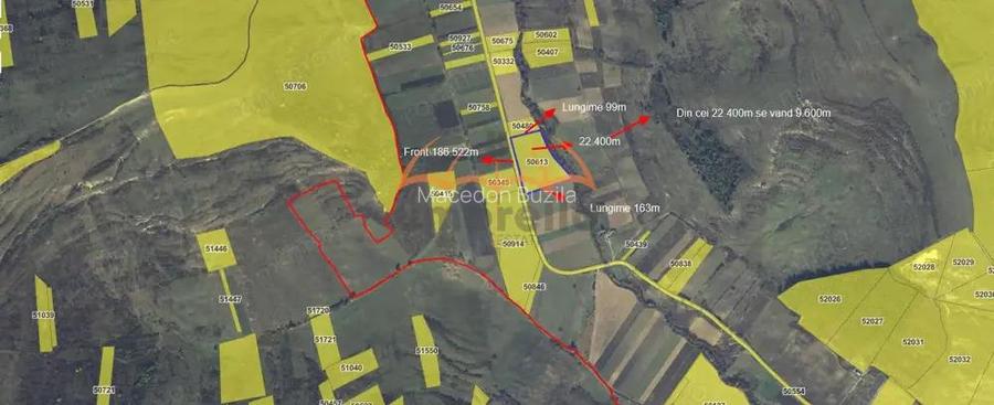 Teren de vanzare 9.600m2 in Alunis-Cluj, extravilan.