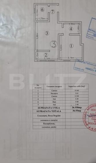 Apartament 2 camere, 36.55 mp, zona Tatarasi - 12