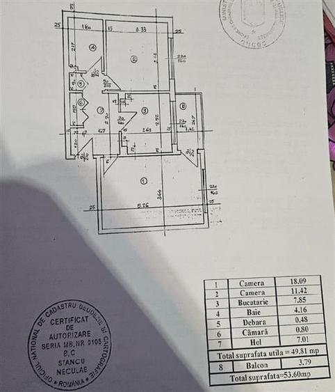Apartament 2 camere - decomandat - Ctie 85 - Bloc Reabilitat termic - 14