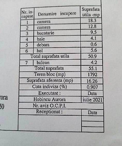 Apartament cu 2 camere in I. C. Frimu - 2