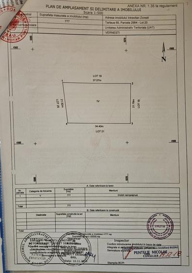 Teren de 777 mp, în Zorești