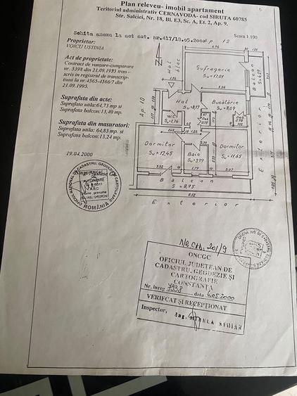 Vand apartament 3 camere cernavoda columbia - 1