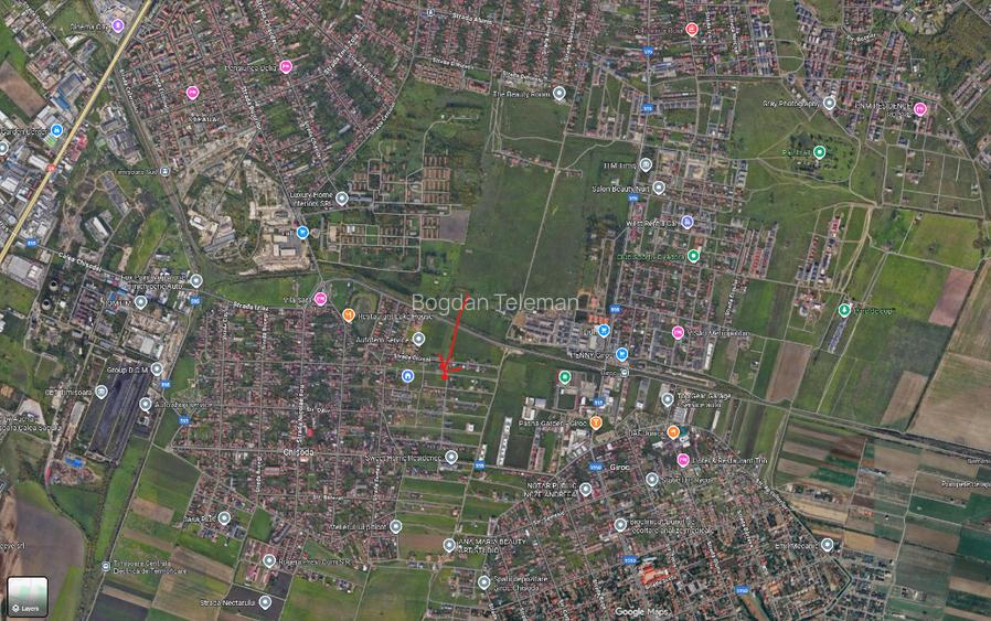 Vand parcela 655mp cu utilitati in Chisoda si case construite langa